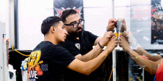 Marco Cazorla coaching a window tint student